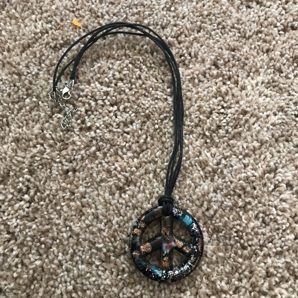 Peace sign necklace